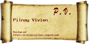 Pilnay Vivien névjegykártya